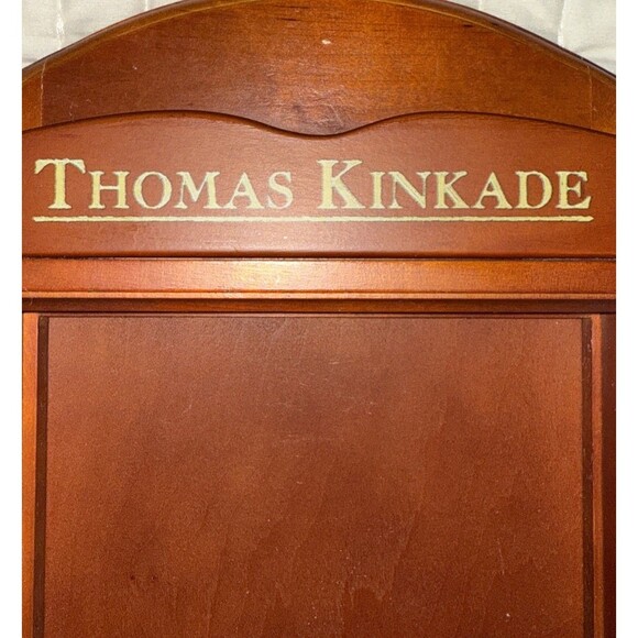 Painter of Light Thomas Kinkade Wooden Perpetual Calendar Cherry Wood & Tiles - Picture 3 of 10